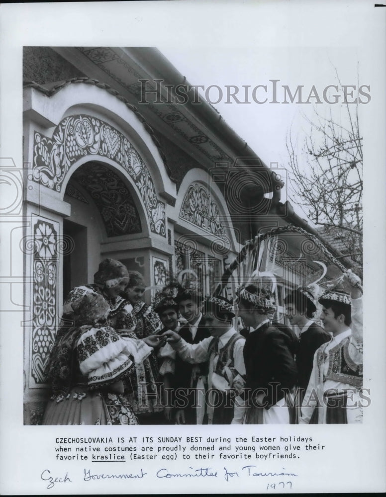 1980, Easter Holidays in Czechoslovakia Natives in Costume - Historic Images