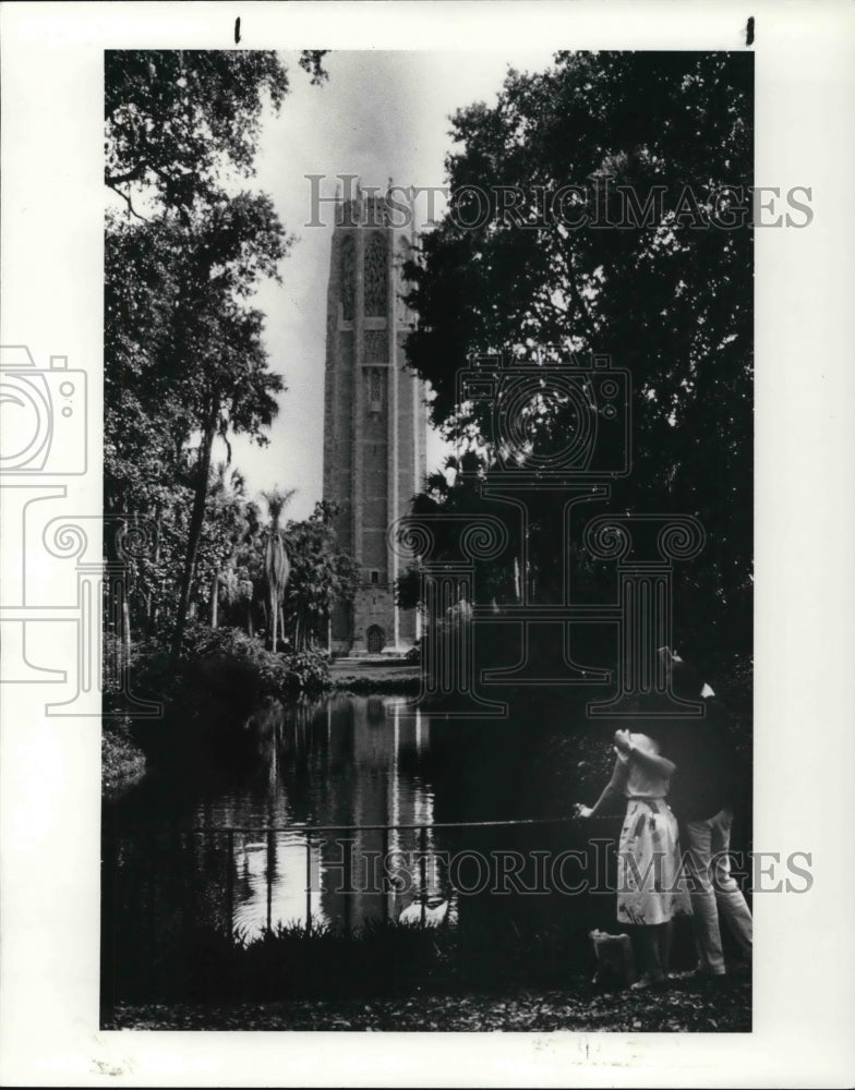 1986 Press Photo The Bok Tower Gardens in Lake Wales Florida - Historic Images