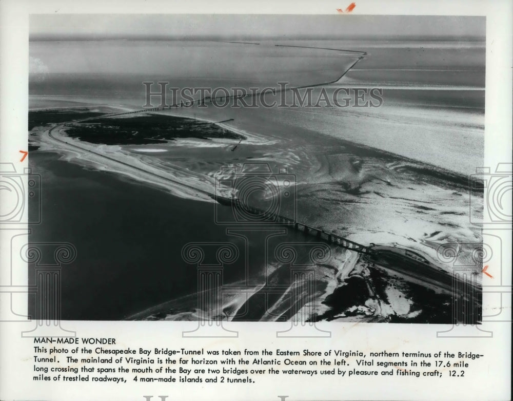 1975, The man made wonder, Chesapeake bay Bridge-Tunnel - cva22457 - Historic Images