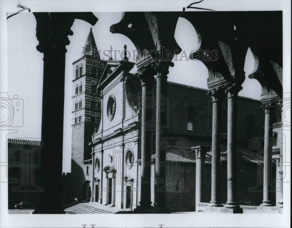 1984 Press Photo Cathedral of St. Lorenzo in Viterbo, Italy - Historic Images