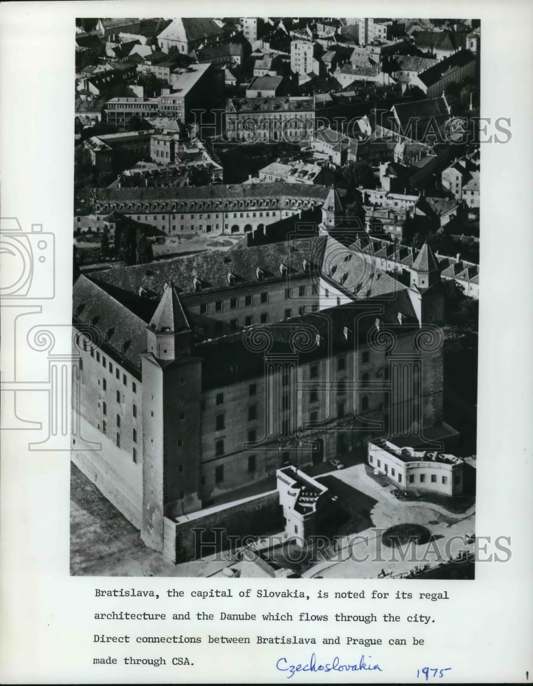 1975 Press Photo o Bratislava, Slovakia is noted for its regal architecture - Historic Images