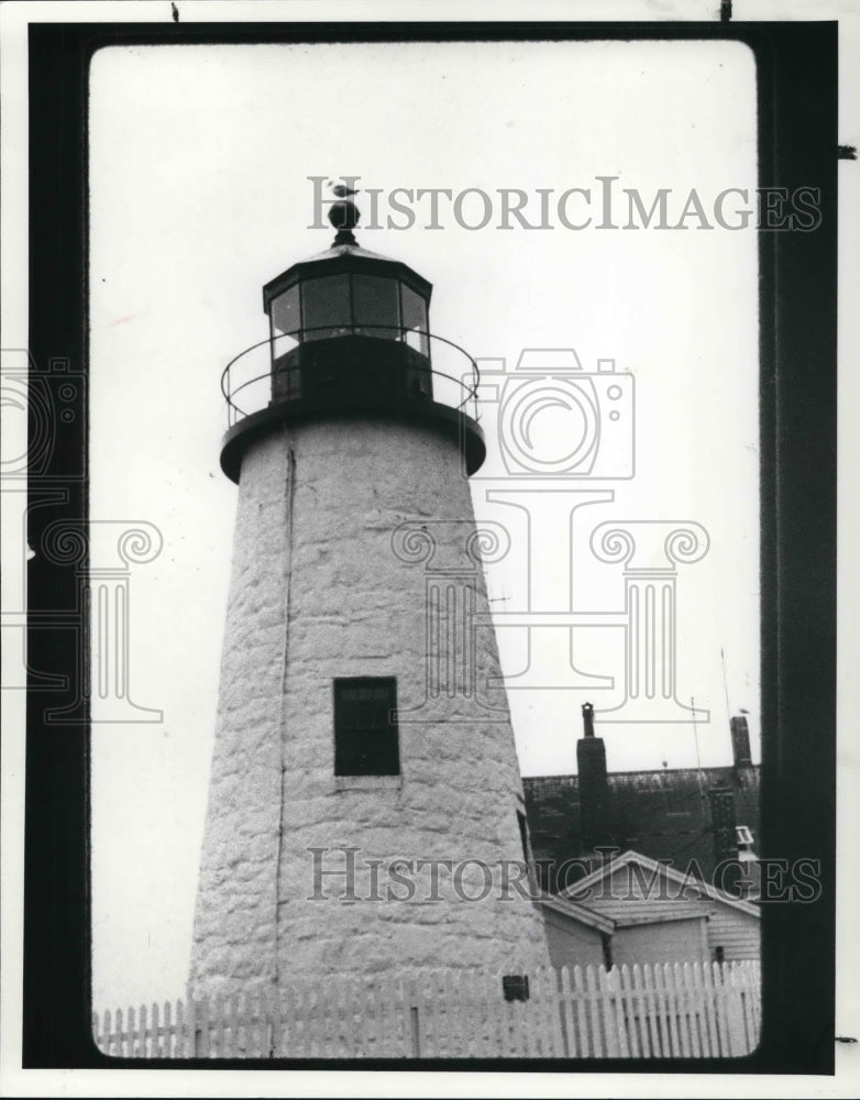 1988 Press Photo Pemaquid Point in Maine - Historic Images