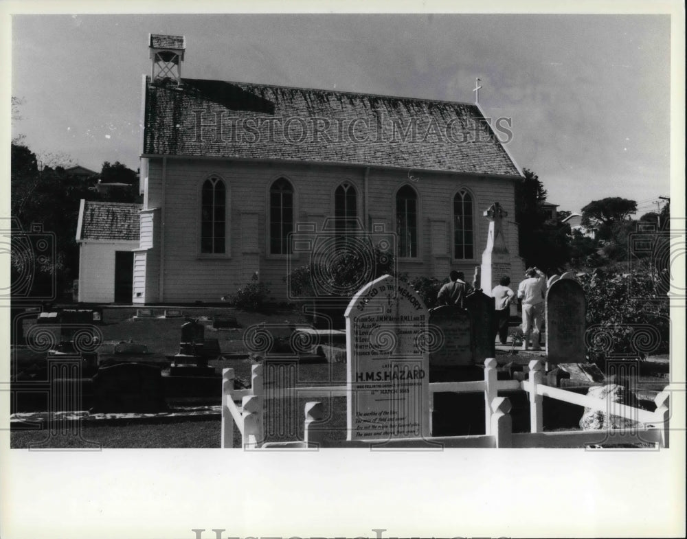 1985 Press Photo The oldest surviving Church in New Zealand, the Christ Church - Historic Images