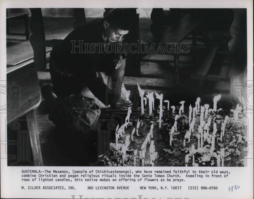 1980 Press Photo The Maxenos combine Christian &amp; pagan religious rituals - Historic Images