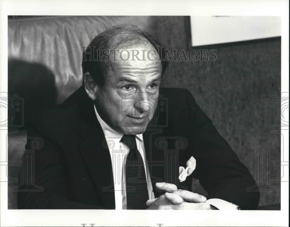 1987 Press Photo S. Lee Korham Attorney - Historic Images