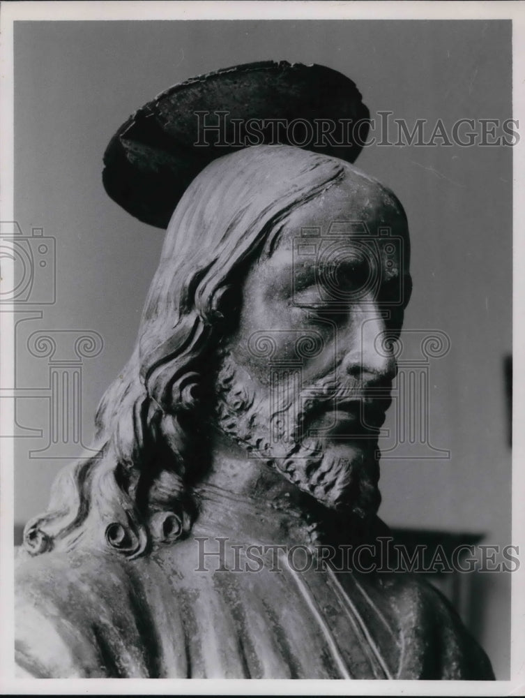 1963 Press Photo Bust of Jesus Christ at Cleveland Museum - cva23384 - Historic Images