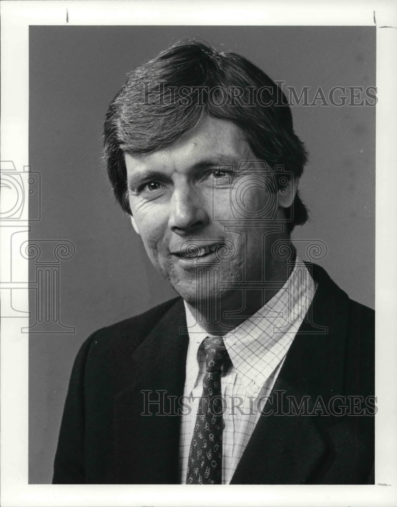 1987 Press Photo Gary Jobson, America's Cup Sailor and ESPN Commentator - Historic Images