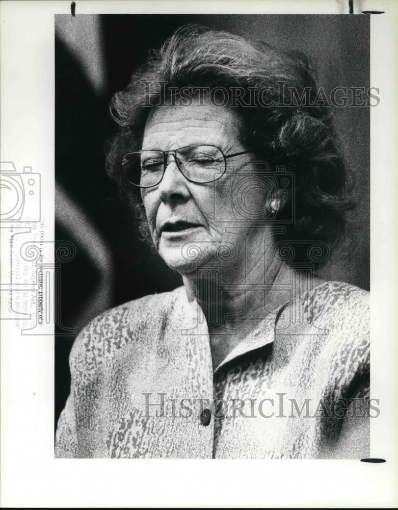 1988 Press Photo Georgene Kravitz at her husband&#39;s murder case against M. Levine - Historic Images