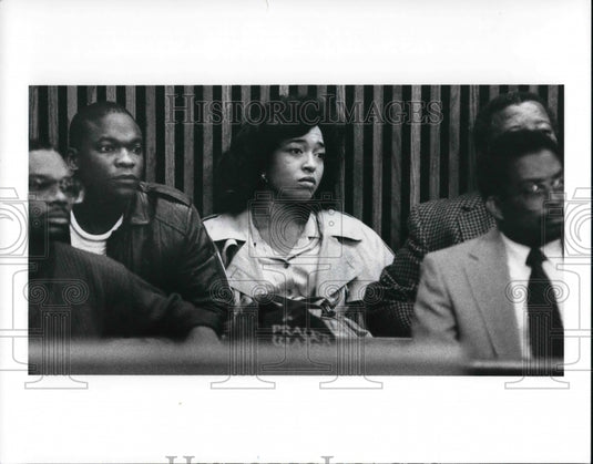 1989 Press Photo Wife of Kewin Mack at Court arrested for Drug possession - Historic Images