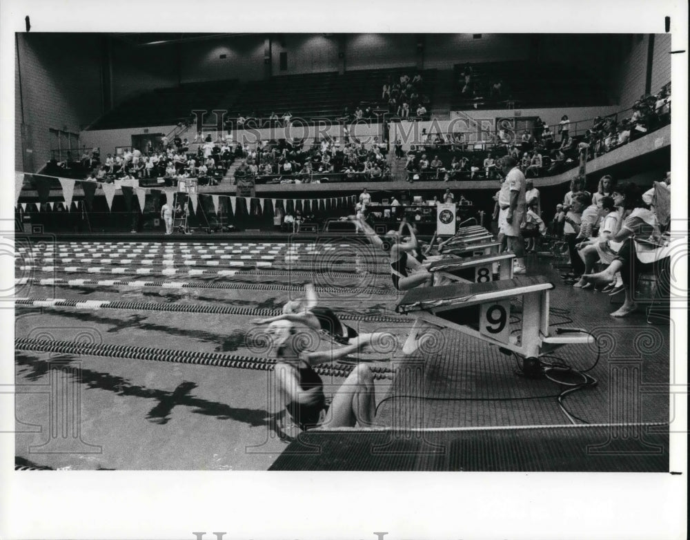 1989 Press Photo YMCA National Masters Swimming Championship at CSU - cva23662 - Historic Images