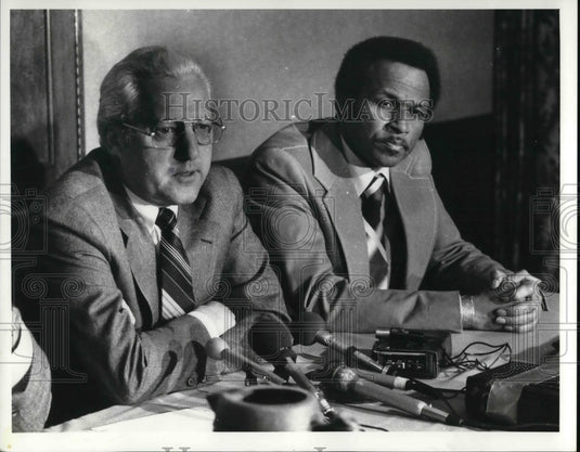 1980 Press Photo Moon Landrieu & George Forbes - Historic Images