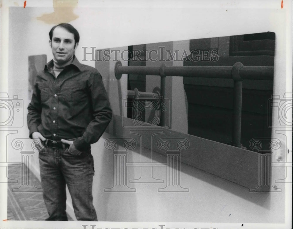 1978 Press Photo Hugh Kepets at the New Gallery of Contemporary Art - Historic Images