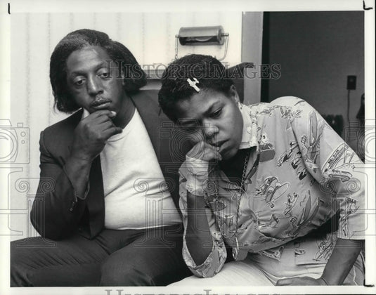 1987 Press Photo Willis KennedyJr., Annie Taylor, parents of the drowning victim - Historic Images