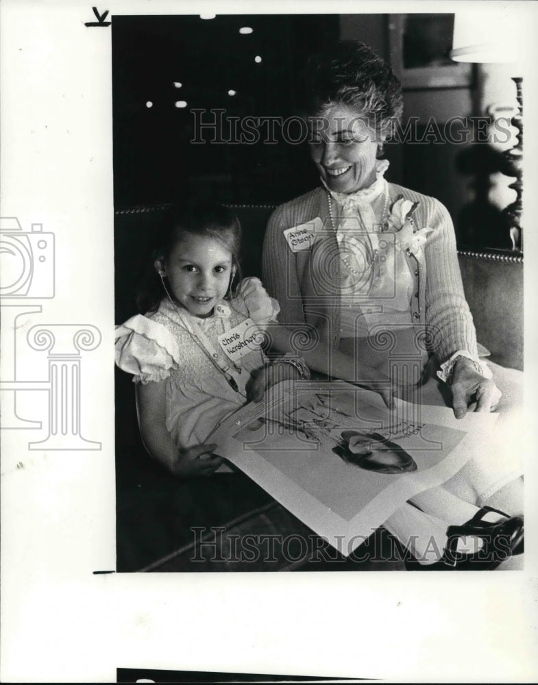 1982 Press Photo Four year old Chris Kershner,Mr. & Mrs. P. Kershner's daughter - Historic Images