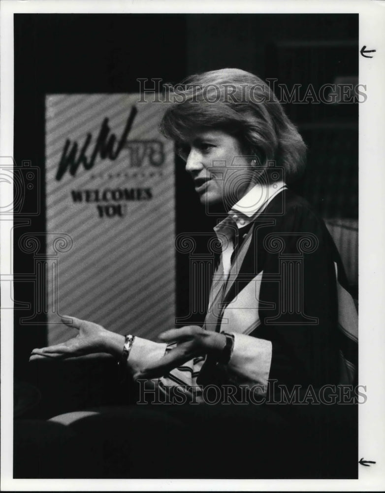 1986 Press Photo Consuelo Mack, new anchorwoman at TVB - cva23894 - Historic Images