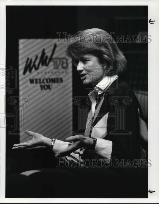 1986 Press Photo Consuelo Mack, new anchorwoman at TVB - cva23894 - Historic Images