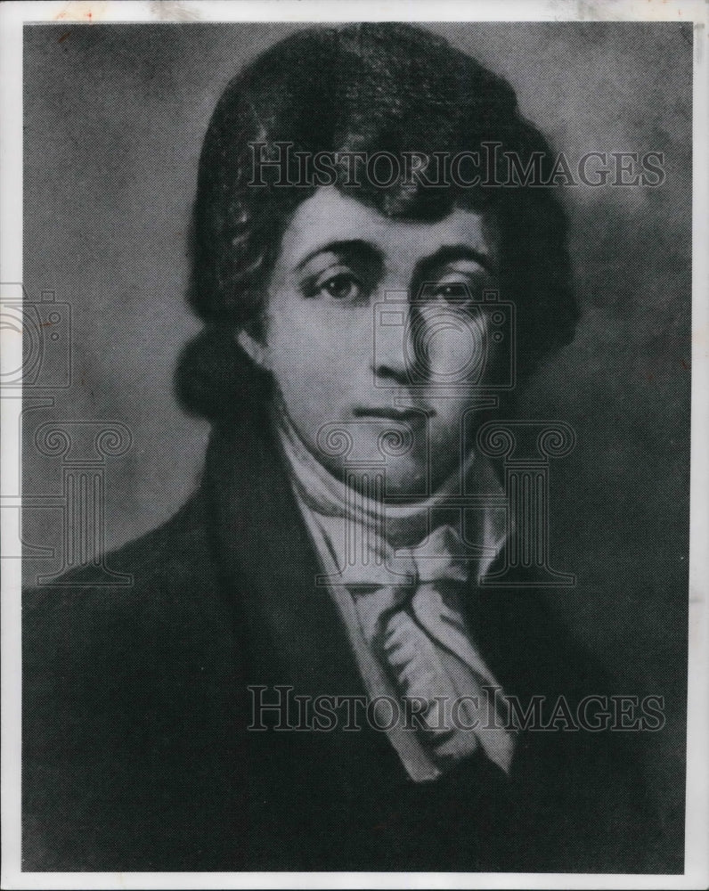 1973 Press Photo Painting of Francis Scott Key as a Youth - Historic Images