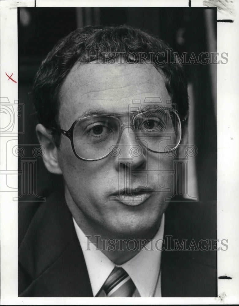 1987 Press Photo Michael B. Keys, Elyria Mayor - Historic Images