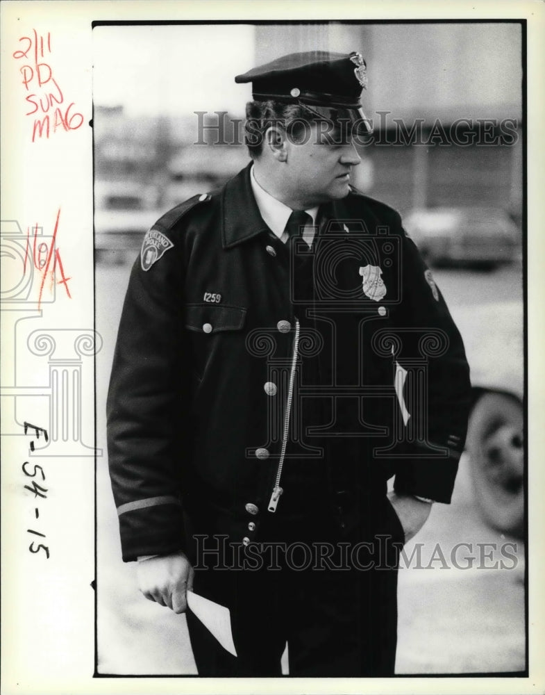 1979 Press Photo Policeman Jim Gaven of Cleveland - cva23953-Historic Images