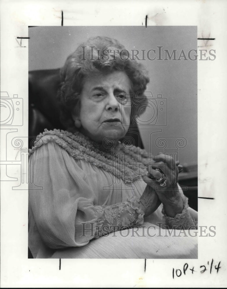 1985 Press Photo Dorothy Fuldheim, Journalist and Anchor - Historic Images