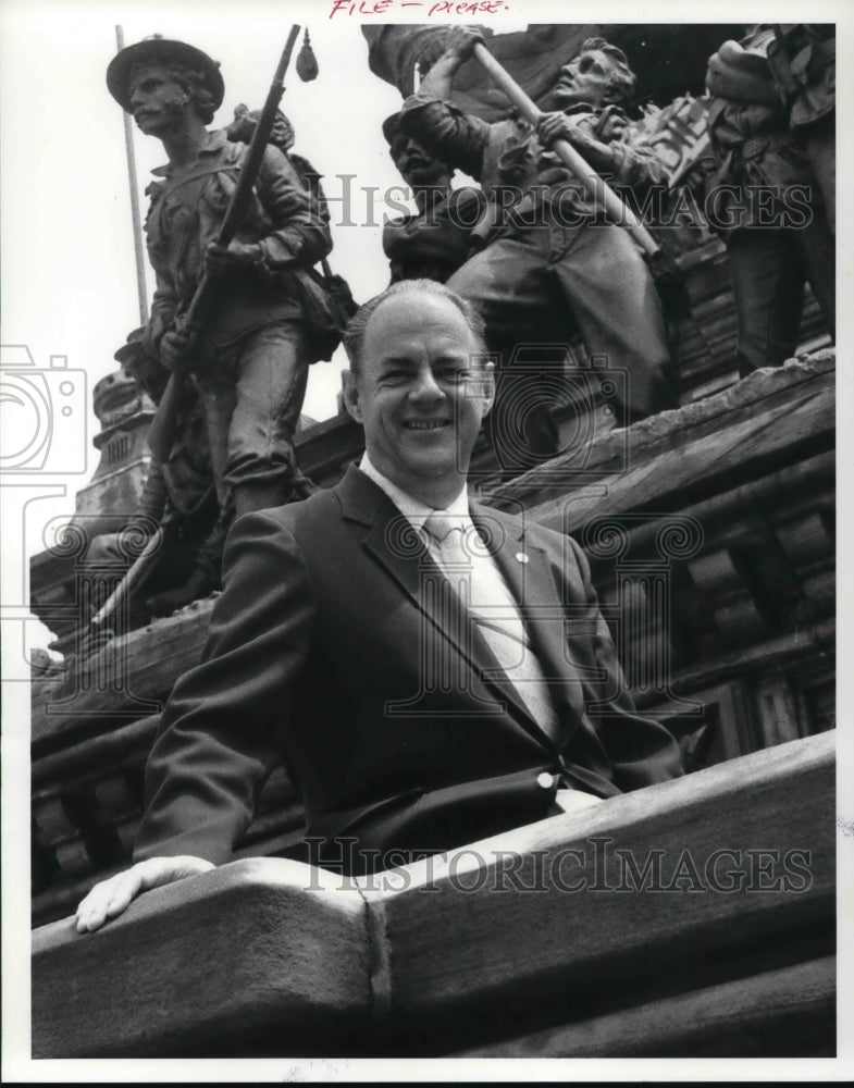 1984 Press Photo German American society President Jack Wiewel - Historic Images