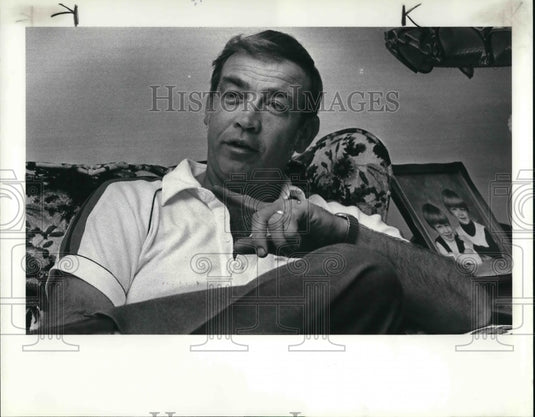 1984 Press Photo Larry Knickel, laid off employee of Tecumseh Products Co. - Historic Images