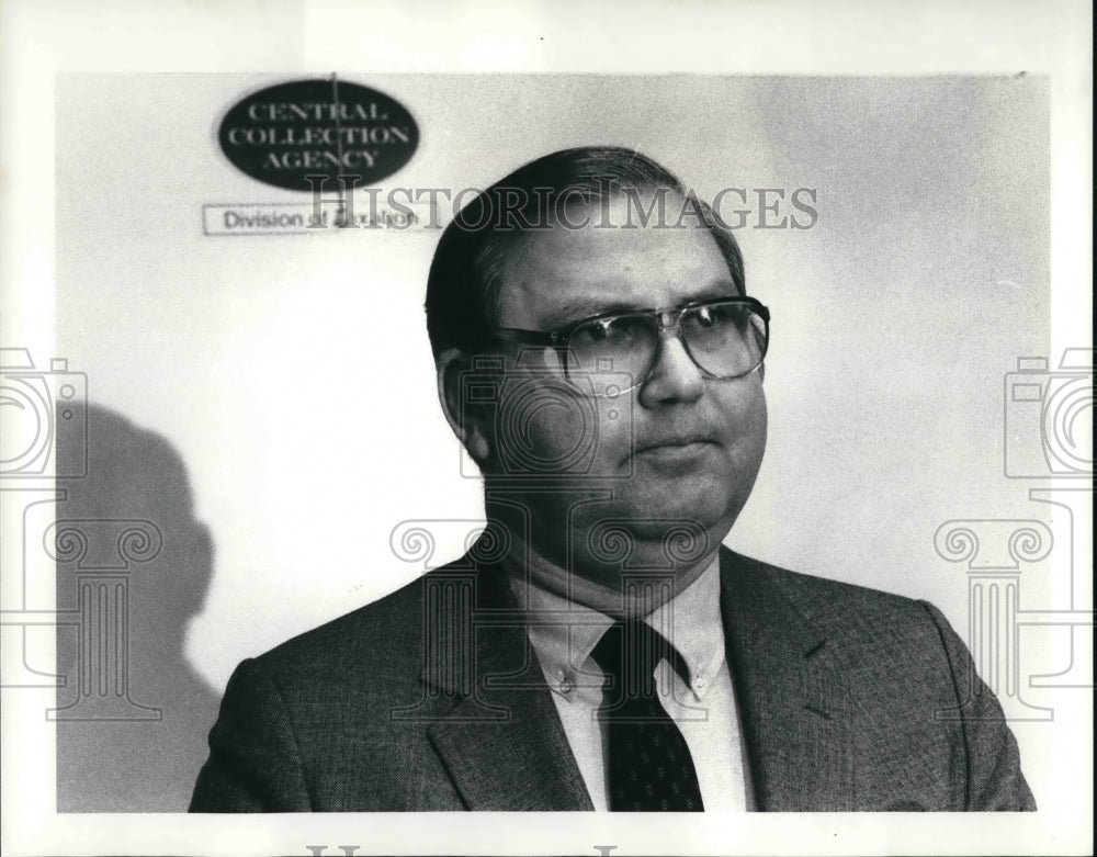 1984 Press Photo Press Conference held Oscar Kniceley - Historic Images