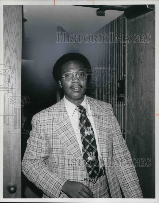 1977 Press Photo Samuel E Lard suspected Cleveland Police for murder. - Historic Images