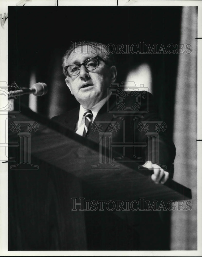 1984 Press Photo Dr. Henry Kissinger - Historic Images