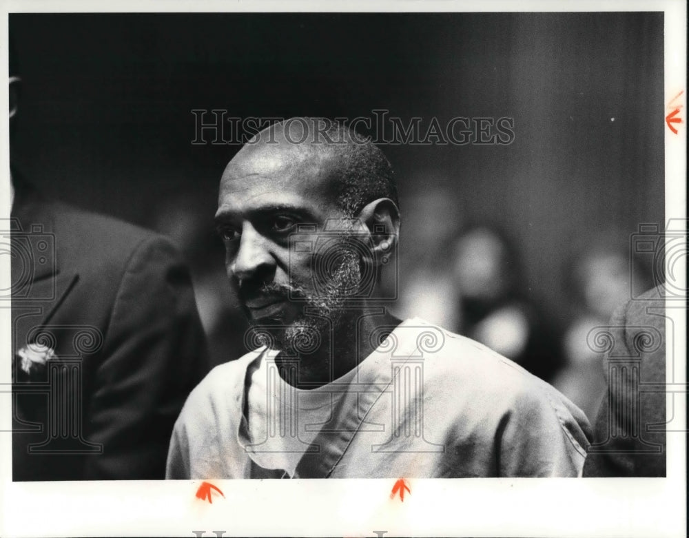 1981 Press Photo Lester Jordan Arraignment for Shooting Policeman - Historic Images