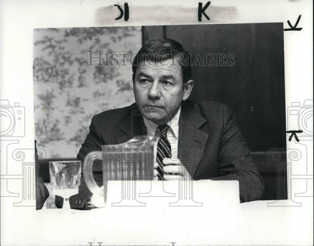 1982 Press Photo Republic Steel Company New Casters, E. Bradley Jones - Historic Images