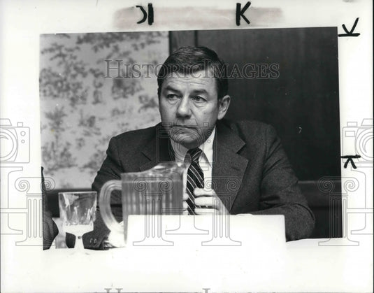 1982 Press Photo Republic Steel Company New Casters, E. Bradley Jones - Historic Images