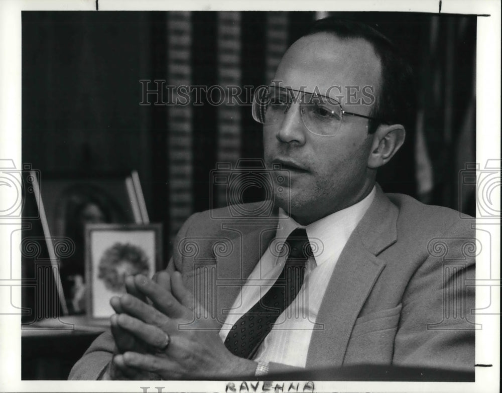 1989 Press Photo Mayor Donald J. Kainrad - Historic Images