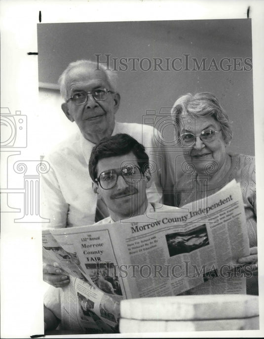 1982 Press Photo Bill HIsted training as editor-publisher - Historic Images