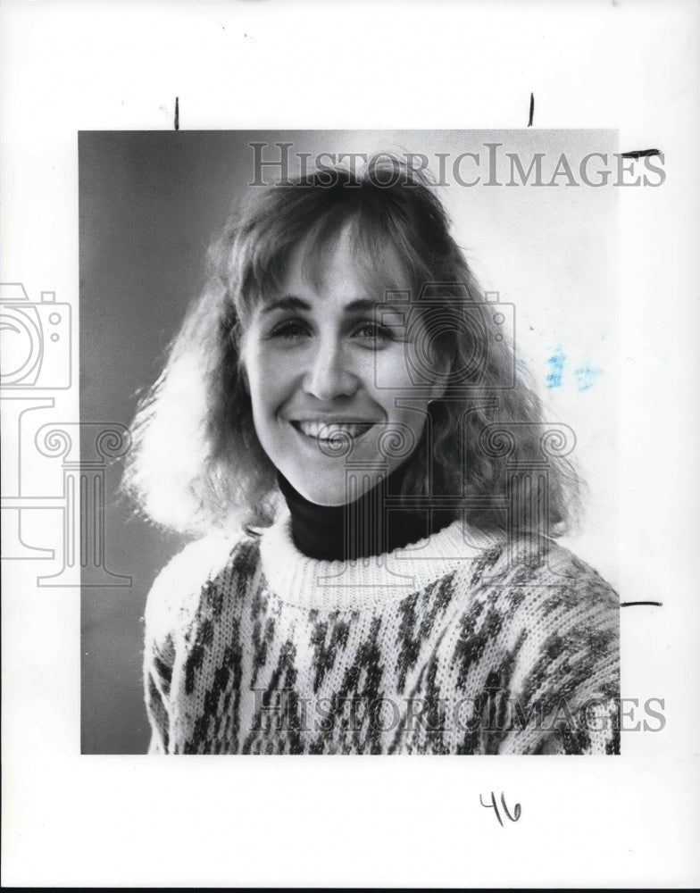 1989 Press Photo Linda Hudecek, Housing Director, Stockyard Dev Corp. - Historic Images