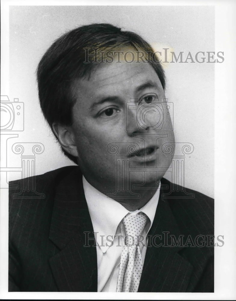 1989 Press Photo Lee Howley, Cable Television - Historic Images