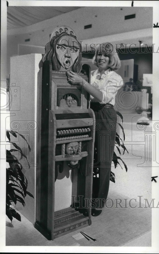 1982, Jo Ellen Juffy at the Regional Art Show at Higbee;s Auditorium - Historic Images
