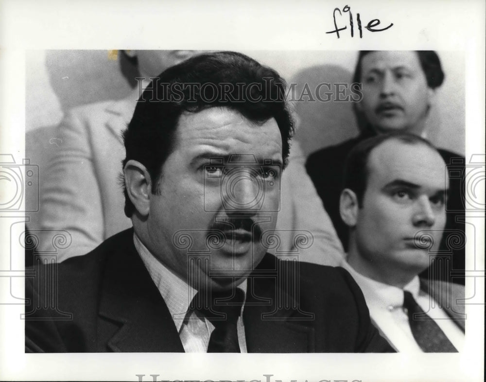 1984 Press Photo Joseph James at the Police News Conference - Historic Images