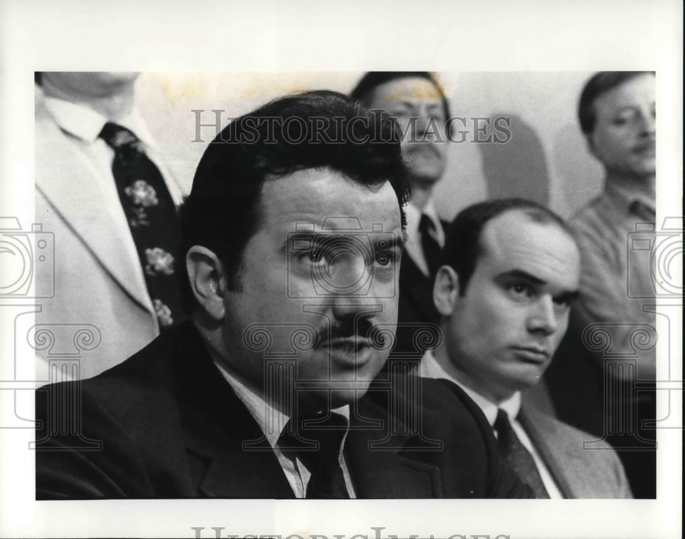 1984 Press Photo Joseph James at the Police News Conference - Historic Images