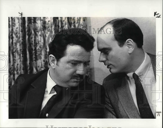 1984, Joseph James at the Police News Conference with Timothy Misrry - Historic Images
