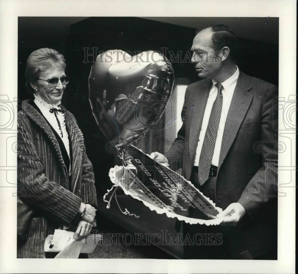 1983 Press Photo Carole Wiler, Chairman of Cleveland Women Working - Historic Images