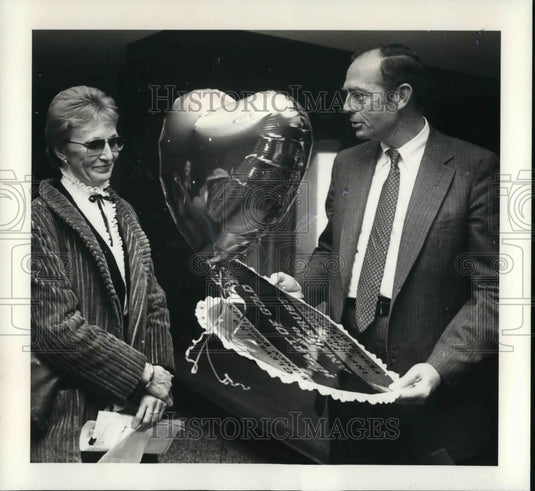 1983 Press Photo Carole Wiler, Chairman of Cleveland Women Working - Historic Images