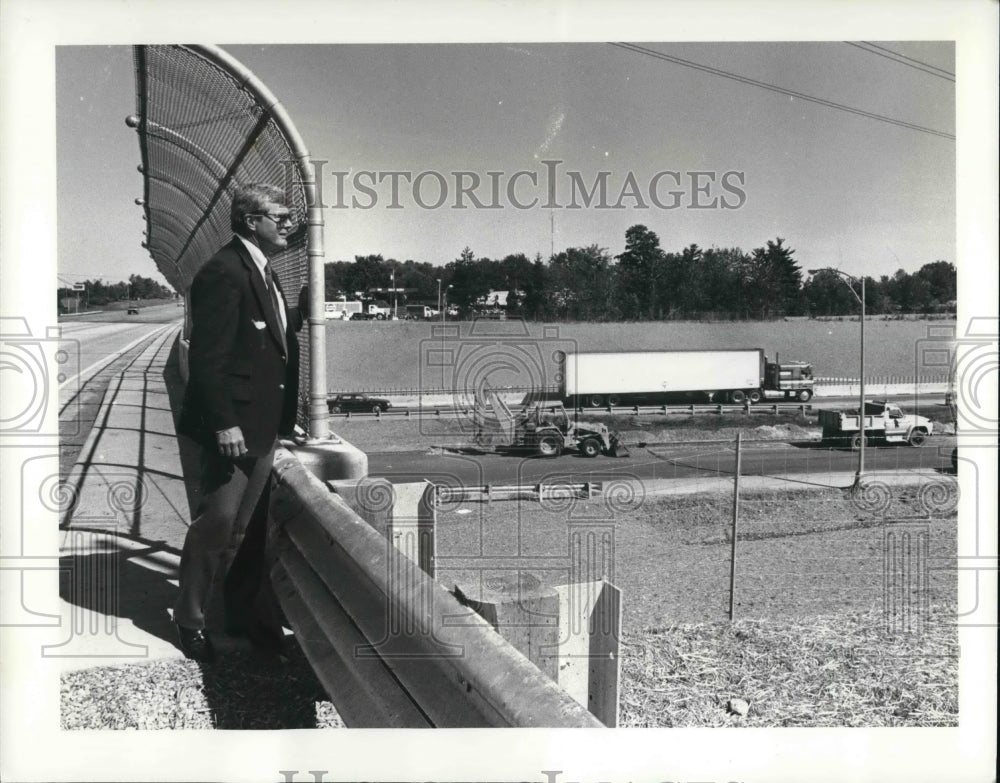 1984 Press Photo Allan Johnson, Executive Director of the Ohio Turnpike - Historic Images