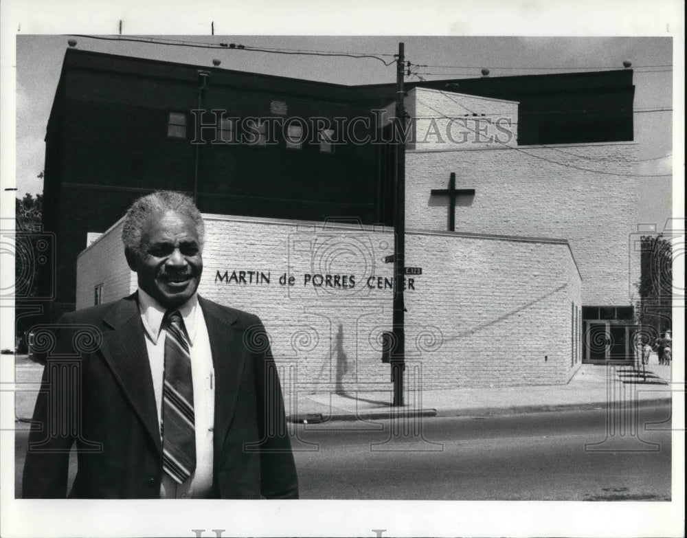 1986 Press Photo Martin de Porres Center Rev. Charles O Johnson - Historic Images