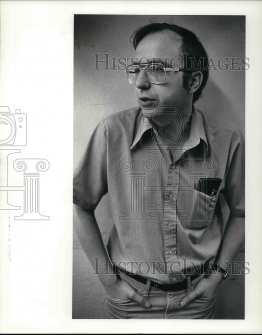 1984 Press Photo Lyman Jellema of the History Museum - Historic Images