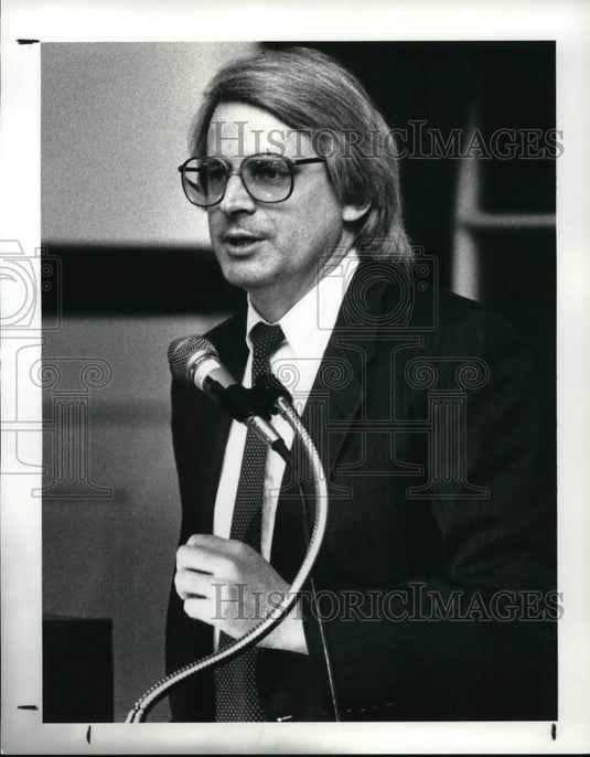 1988 Press Photo Solomon Brothers managing director, David A. Stockman - Historic Images