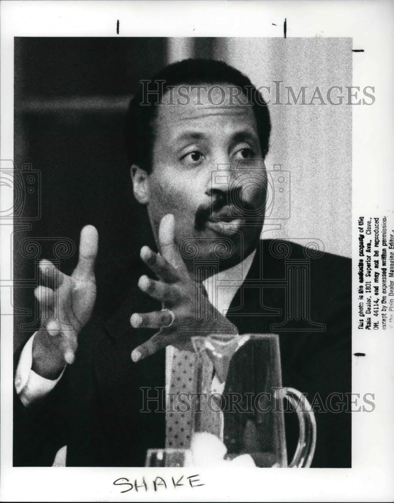 1989 Press Photo Peter Lawson Shaker Heights Council member - Historic Images