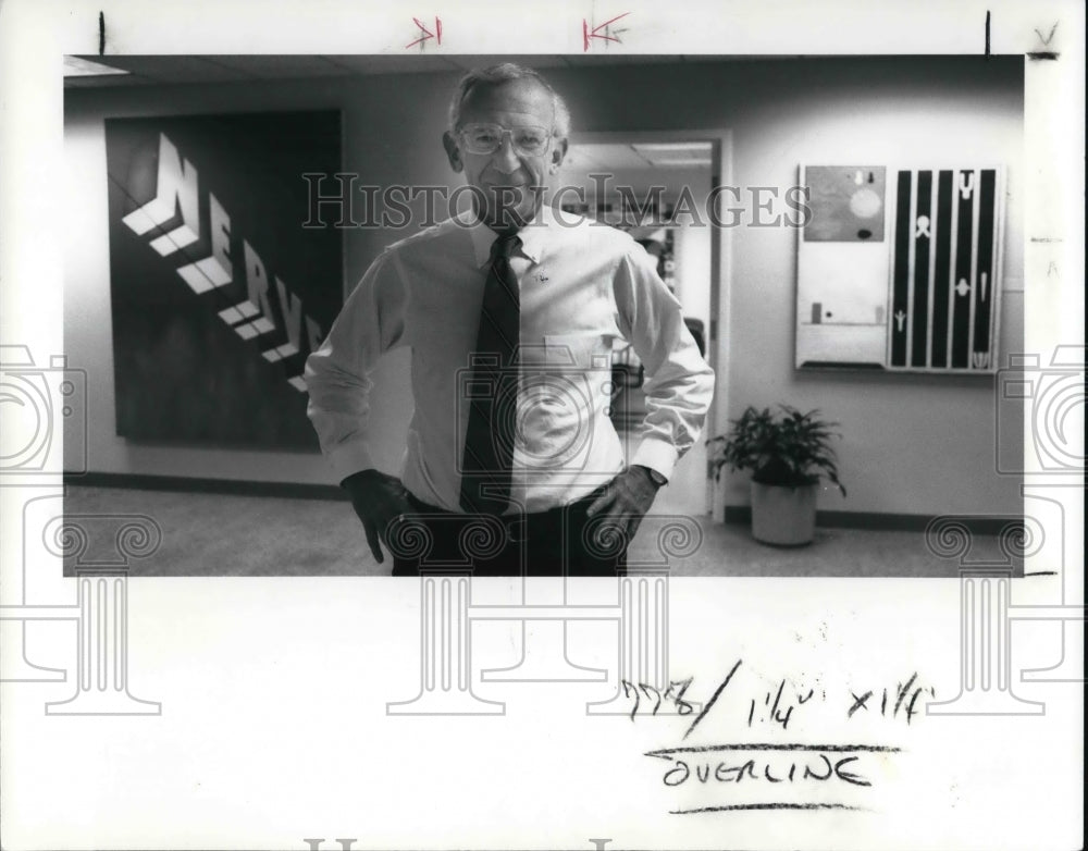 1989 Press Photo  Progressive Insurance Corporation Chairman Peter B. Lewis - Historic Images