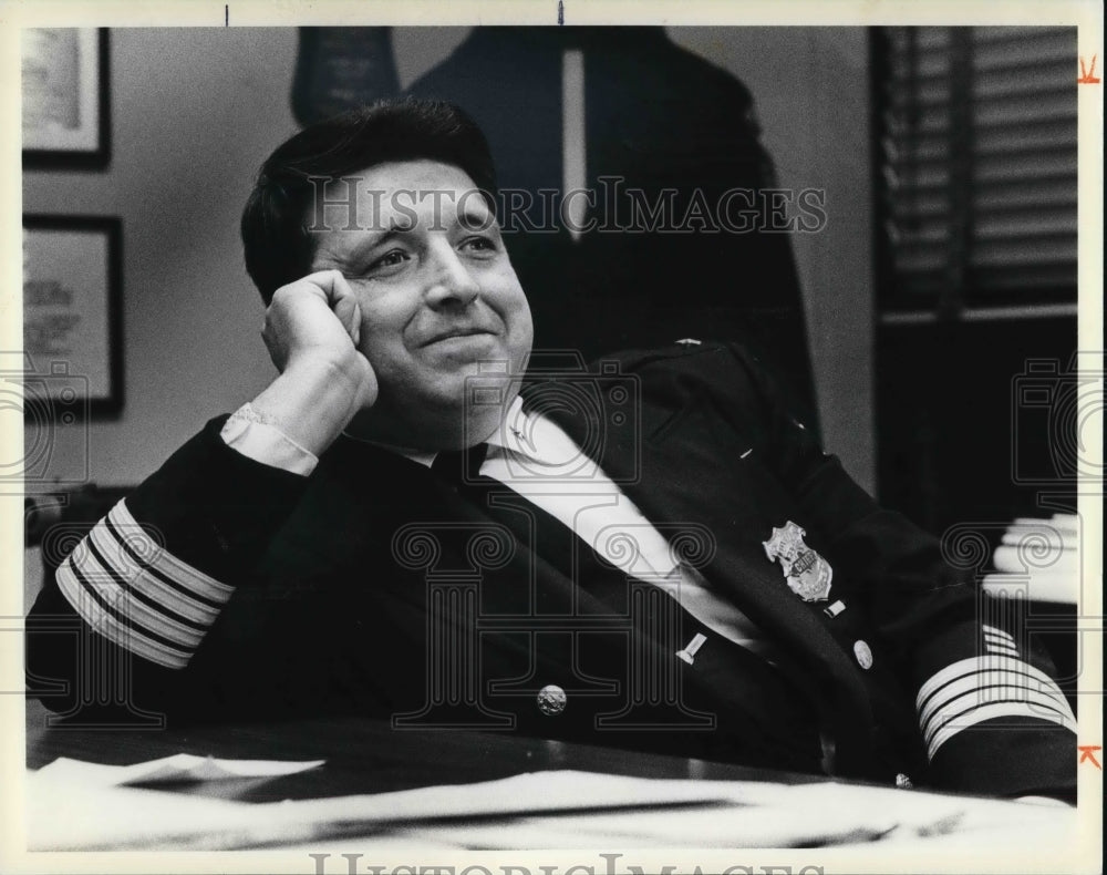 1979 Press Photo Martin G Lentz Cleveland Heights Police Chief - Historic Images