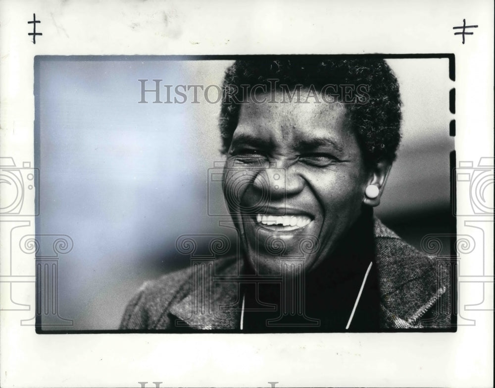 1983 Press Photo Fannie Lewis, the Ward 7 representative for the Cleveland City - Historic Images